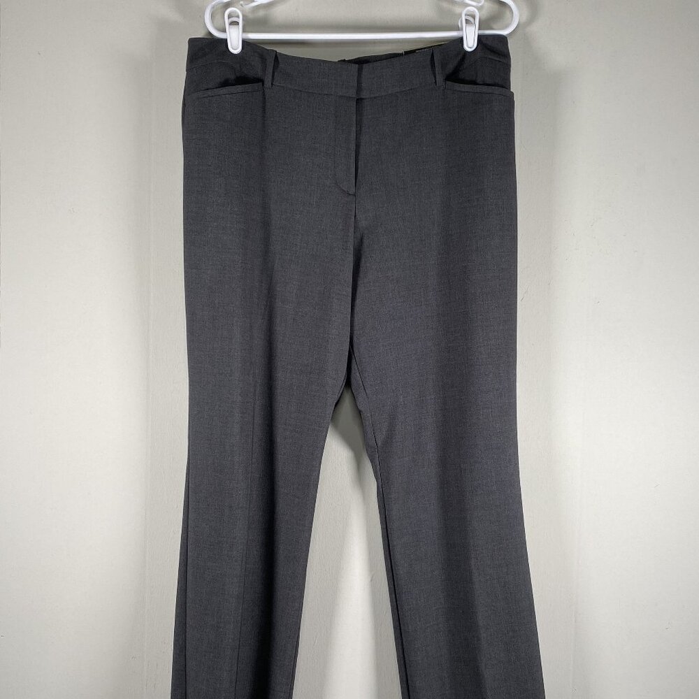 Worthington MODERN FIT Trouser Dress Pants Women's 14 High Rise Gray Office NWT